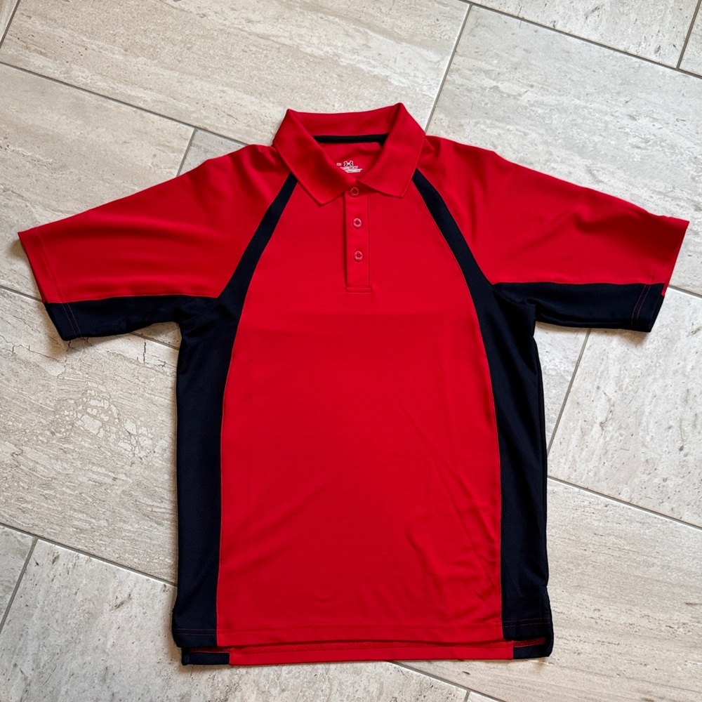 Under Armour Red and Black HeatGear Polo